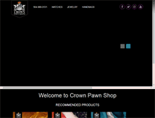 Tablet Screenshot of crownpawnshop.com