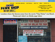 Tablet Screenshot of crownpawnshop.net
